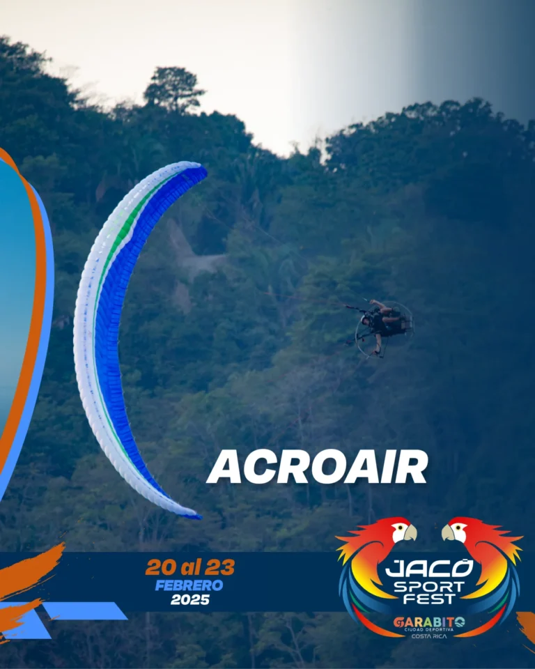 Actividad de acroair de Jacó Sport Fest